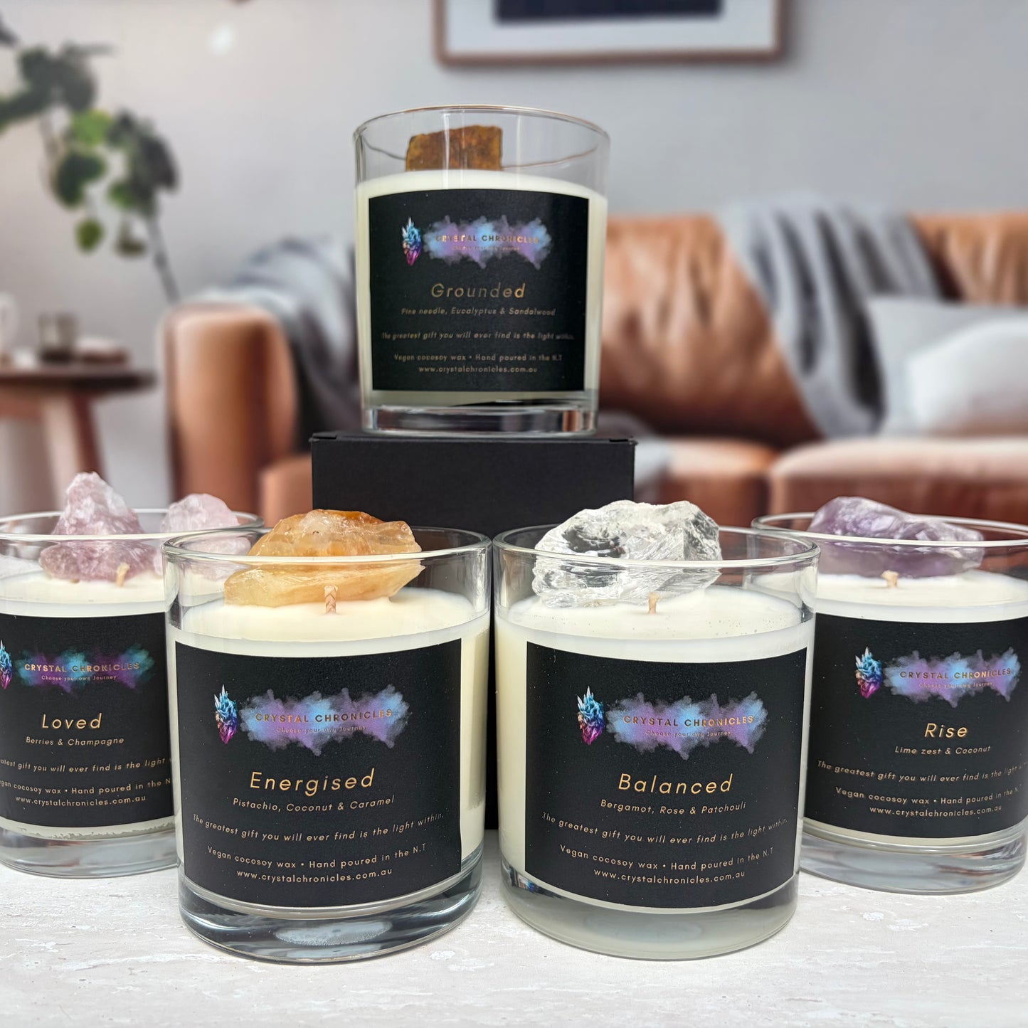 Grounded -Tigers Eye Candle with Grounding Meditation