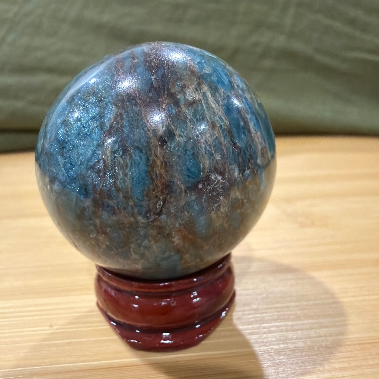 Blue Apatite Spheres