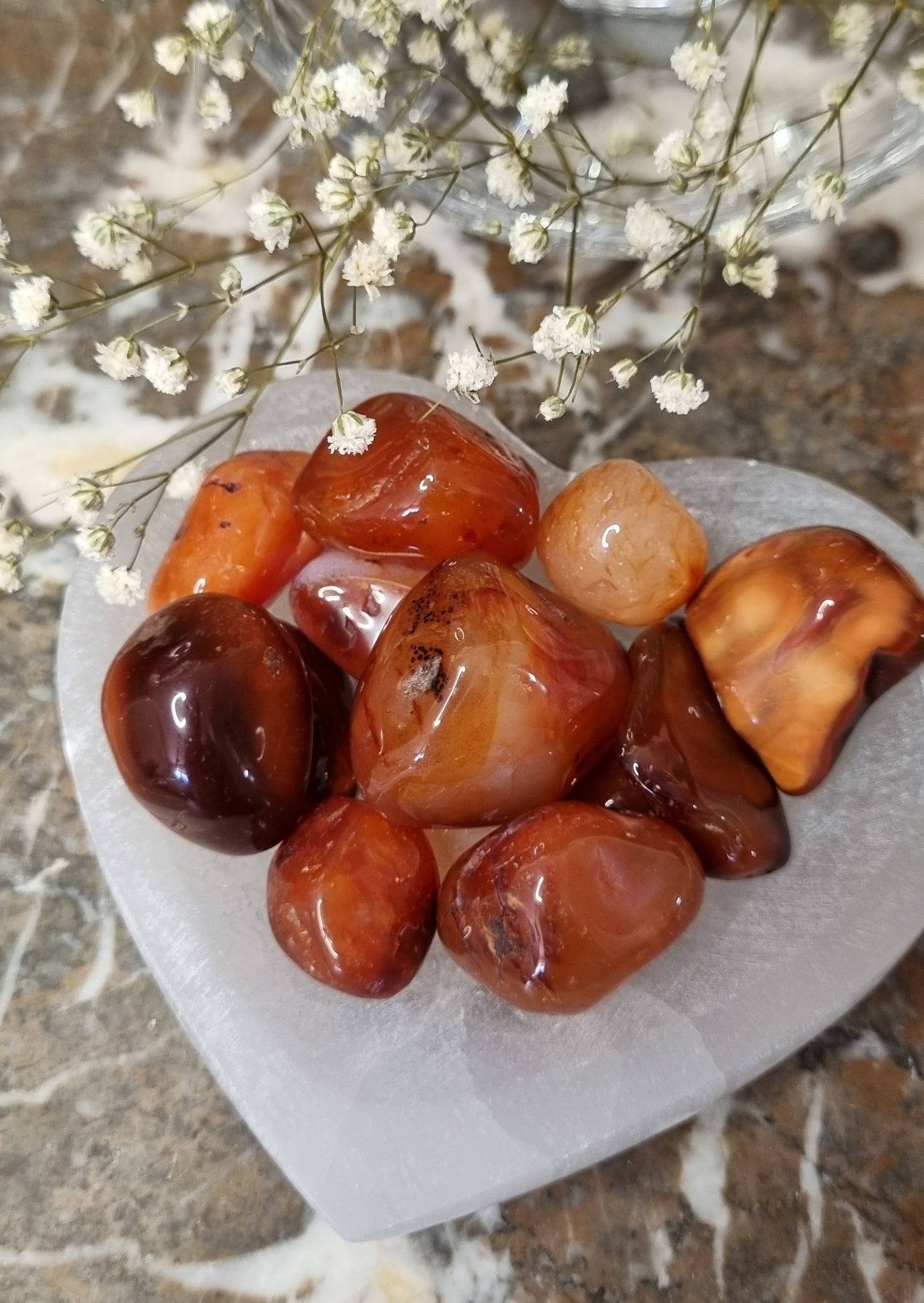 Carnelian Tumbled Stones - 2-3cm