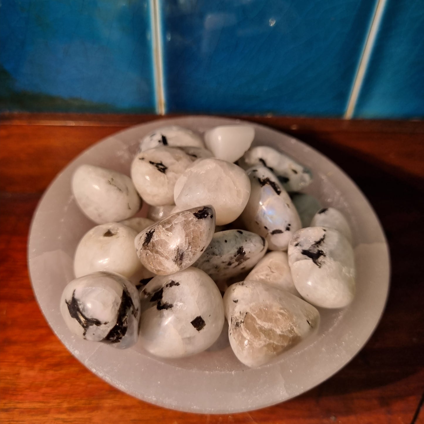Rainbow Moonstone Tumbled Stone