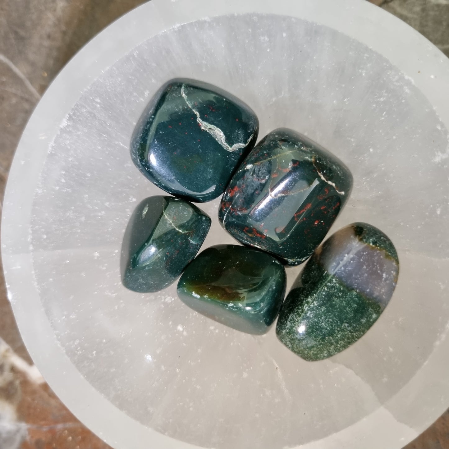Bloodstone Tumbled Stone