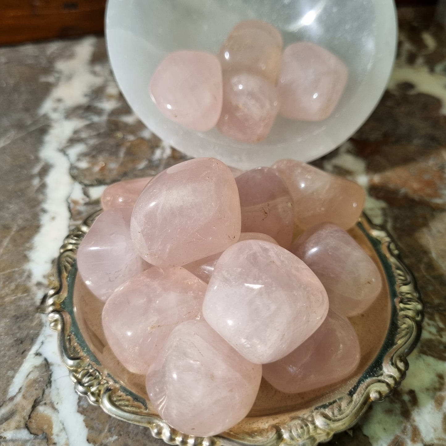 Rose Quartz Tumbled Stone A+