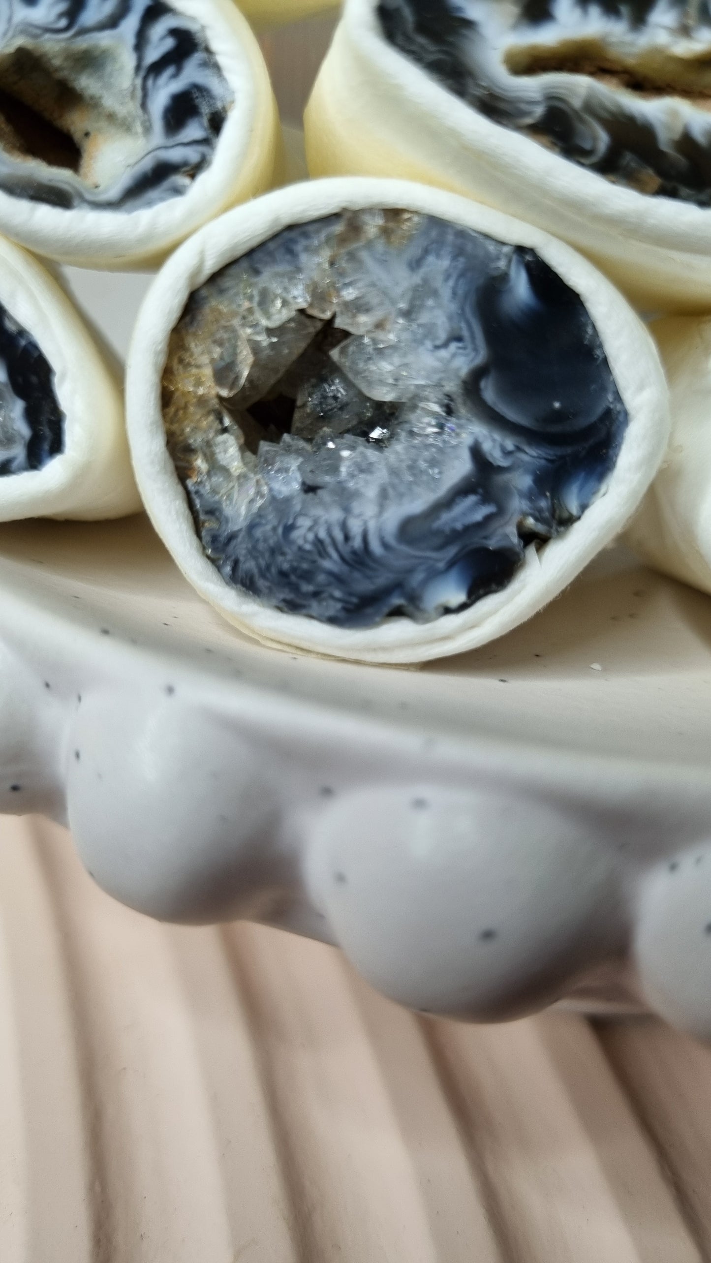 Druzy Agate Geode halfs