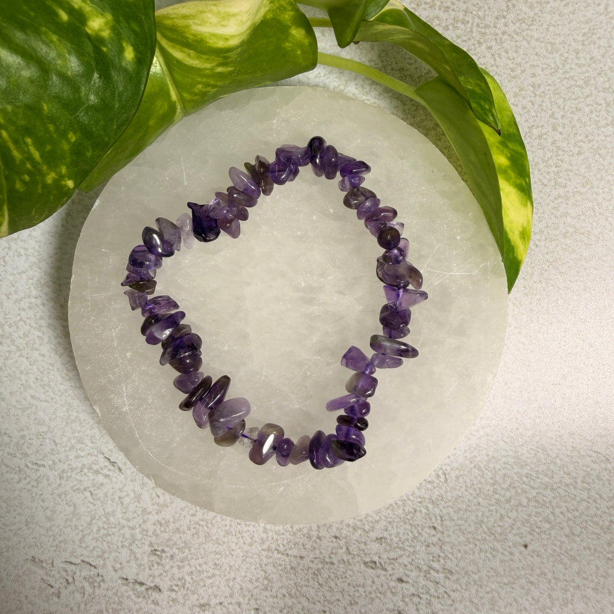 Amethyst Chip Bracelet