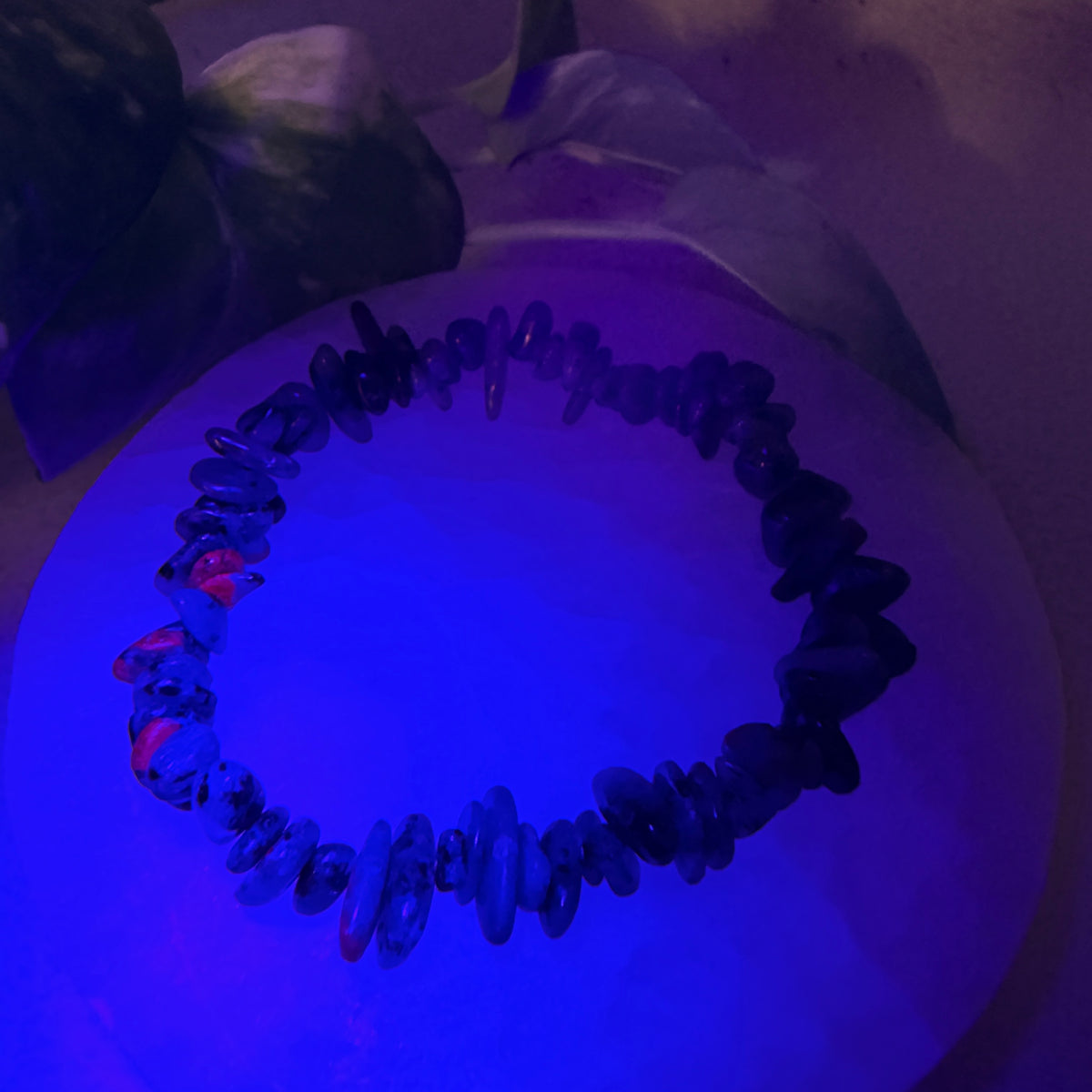 Ruby Zoisite Chip Bracelet