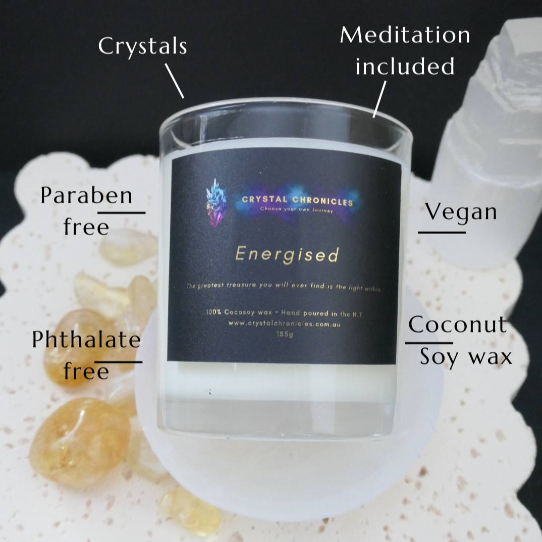 Energised - Citrine Candle with Energised Meditation