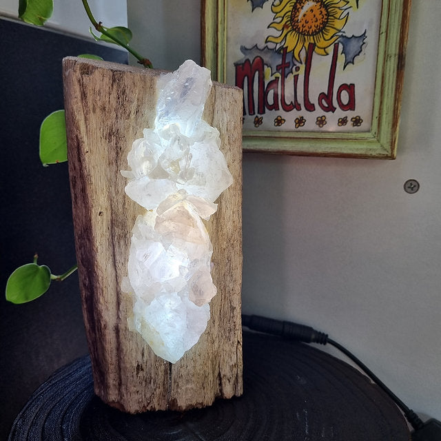 Crystal Lamp - Rose Quartz