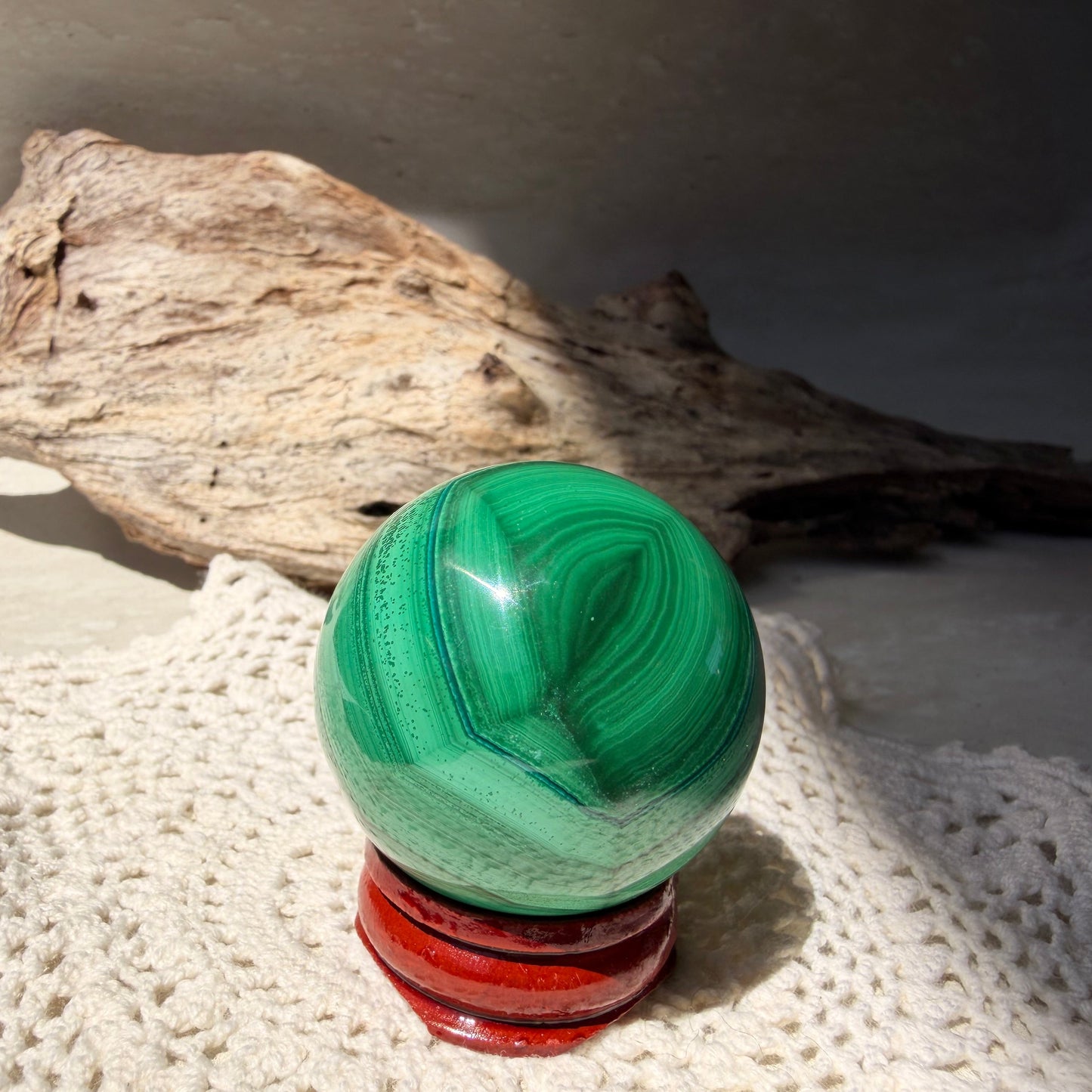 Malachite Sphere 3