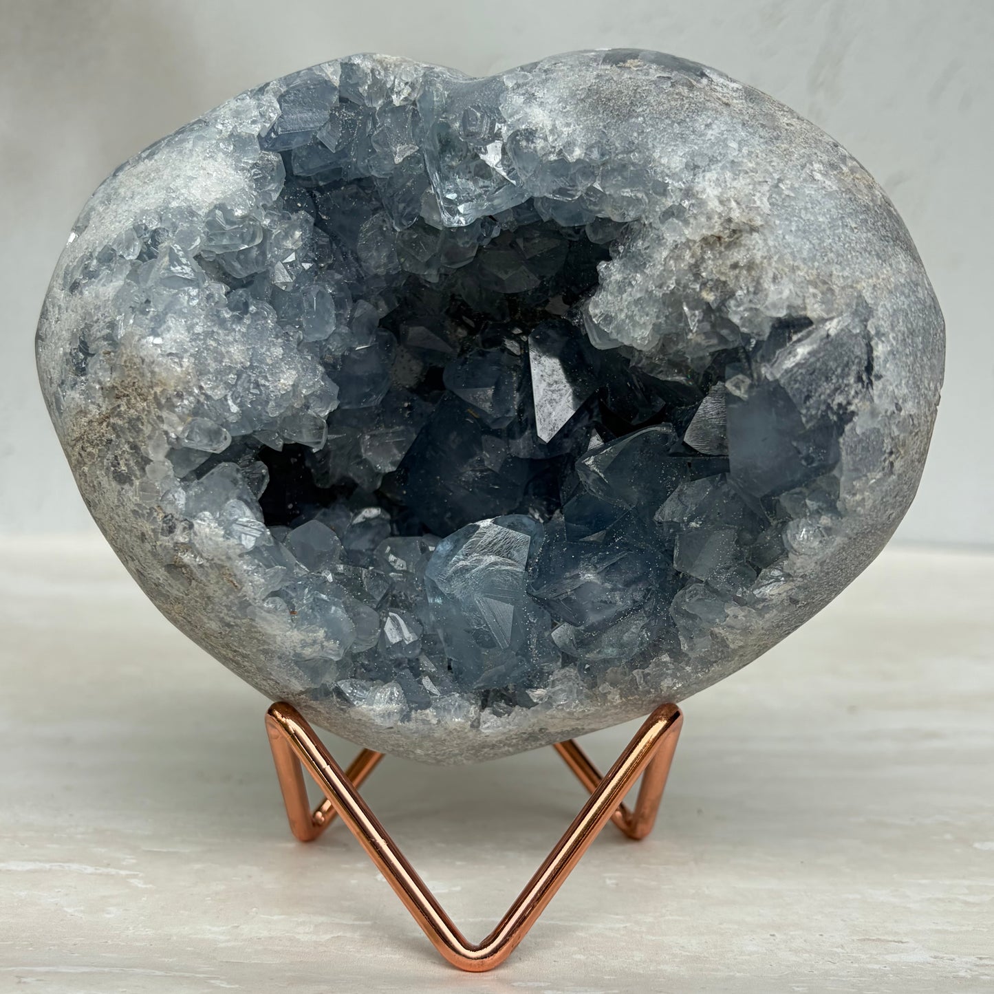 Celestine Heart Geode