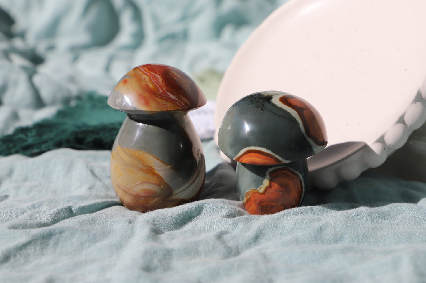 Polychrome Jasper Mushrooms