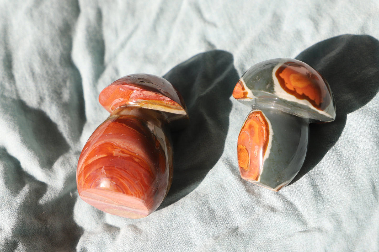 Polychrome Jasper Mushrooms