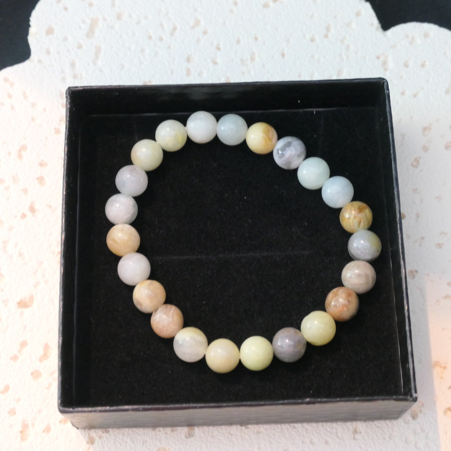 Caribbean Calcite Bead Bracelet 8mm