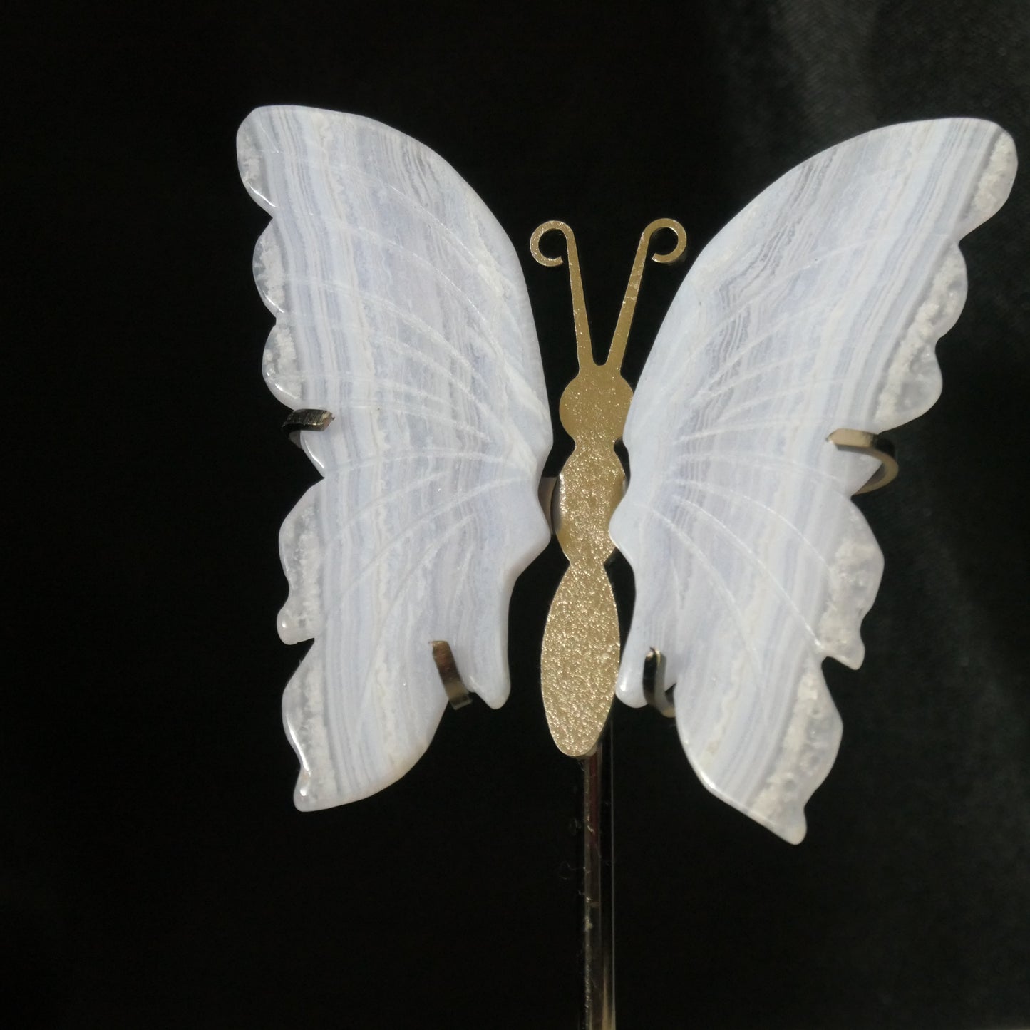 Blue Lace Agate Butterfly Wings