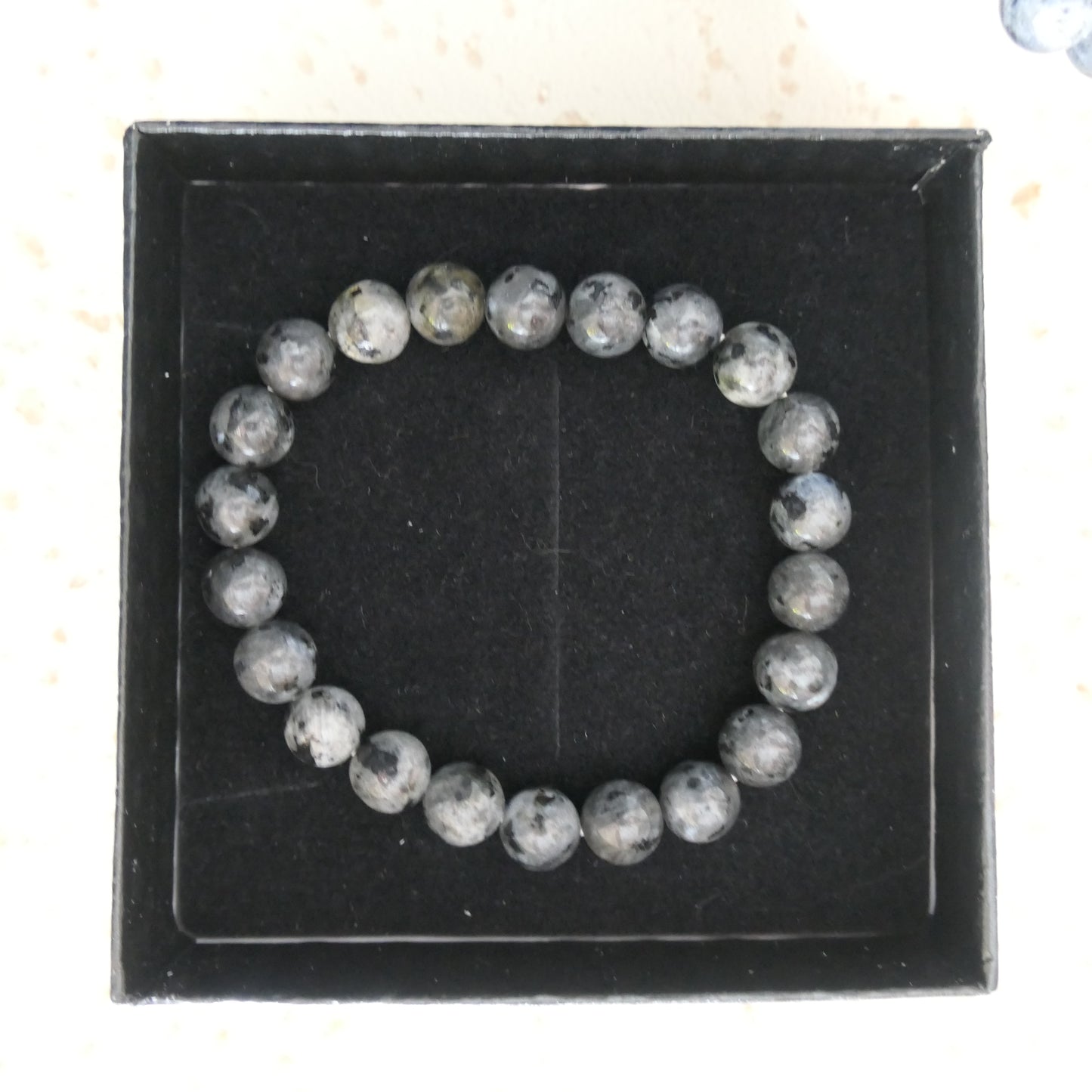 Larvikite Beaded Bracelet 8mm