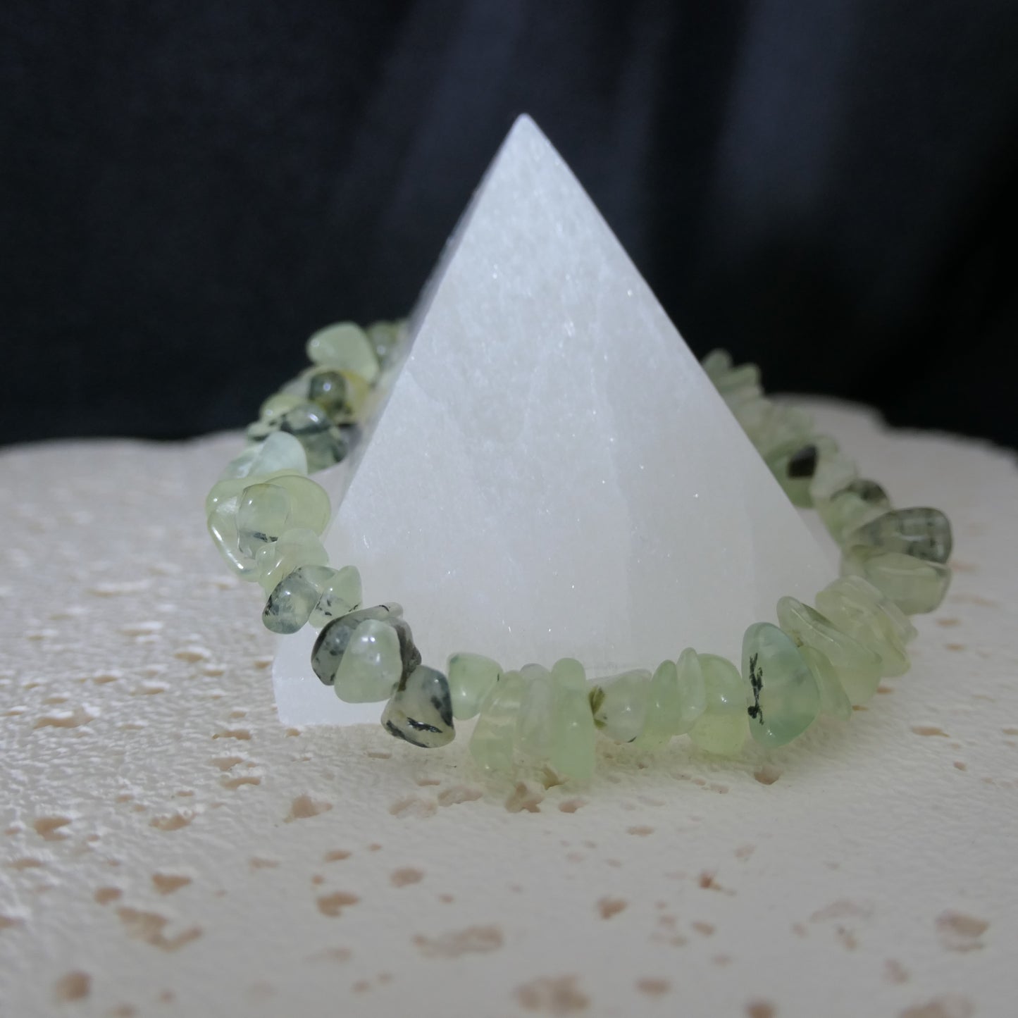 Prehnite Chip Bracelet - Adjustable