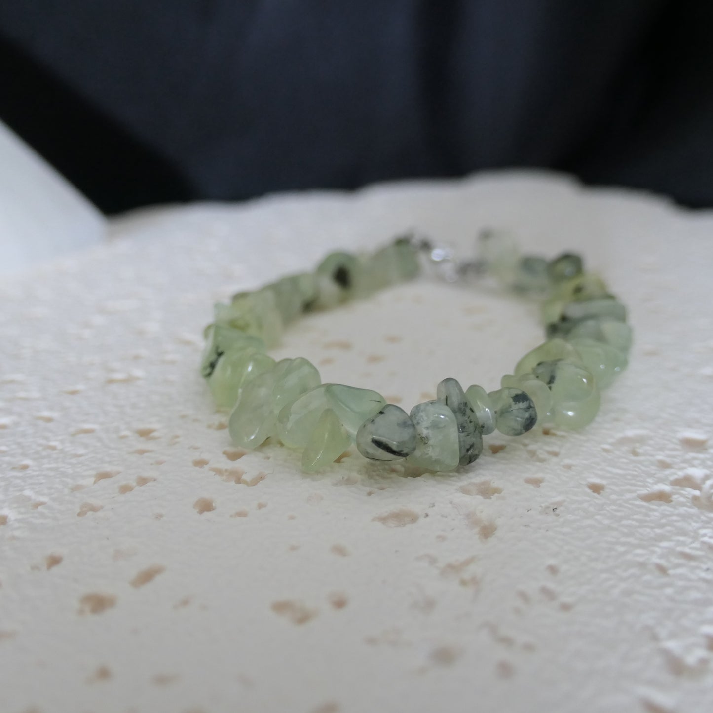 Prehnite Chip Bracelet - Adjustable