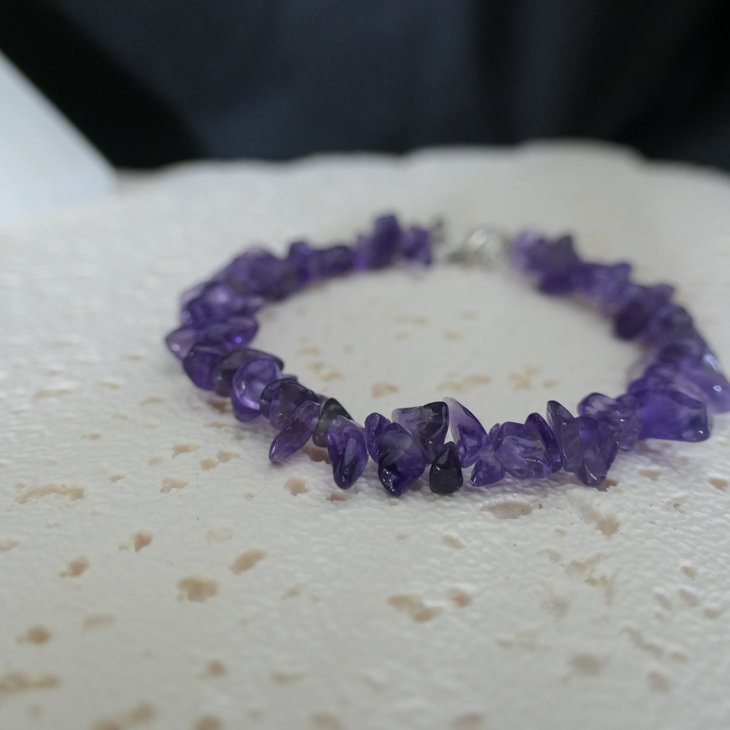 Amethyst Chip Bracelet - Adjustable