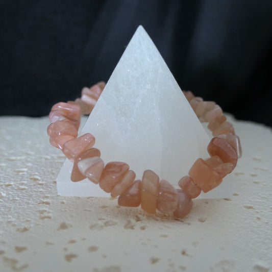 Sunstone Chip Bracelet - Adjustable