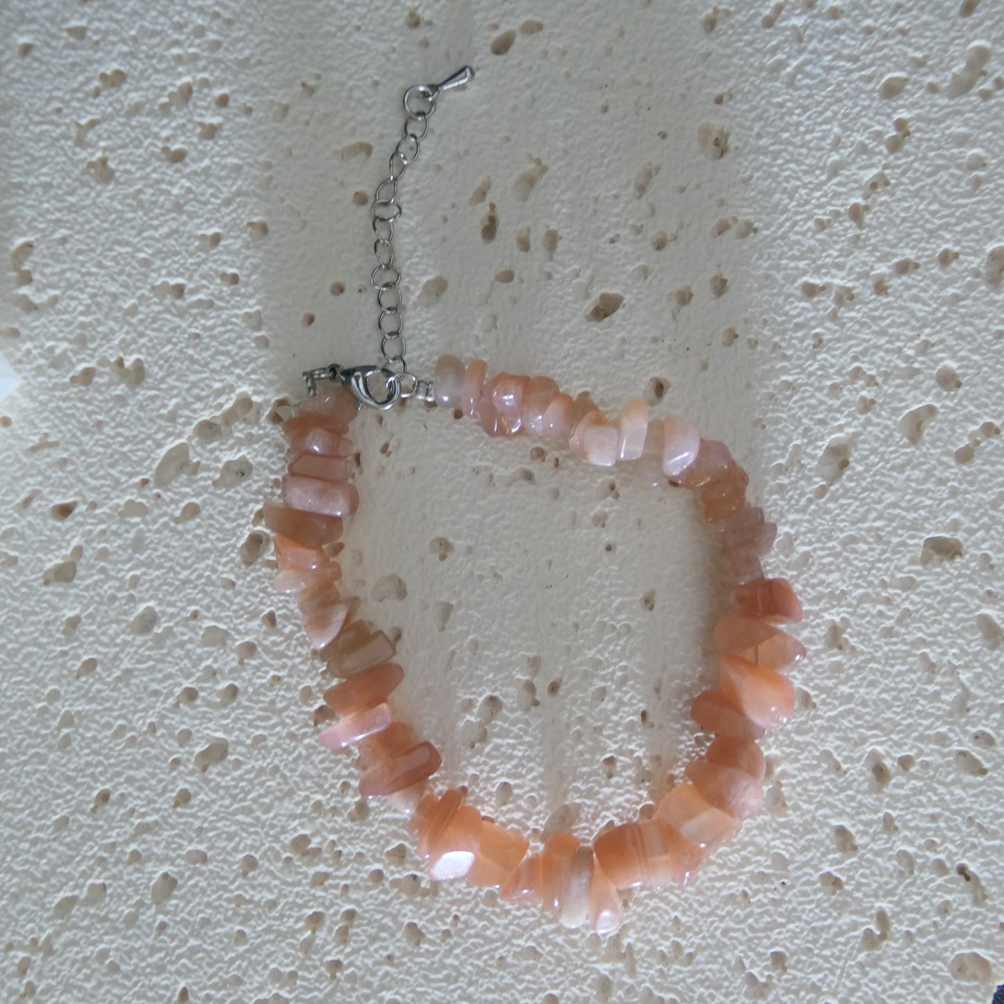Sunstone Chip Bracelet - Adjustable