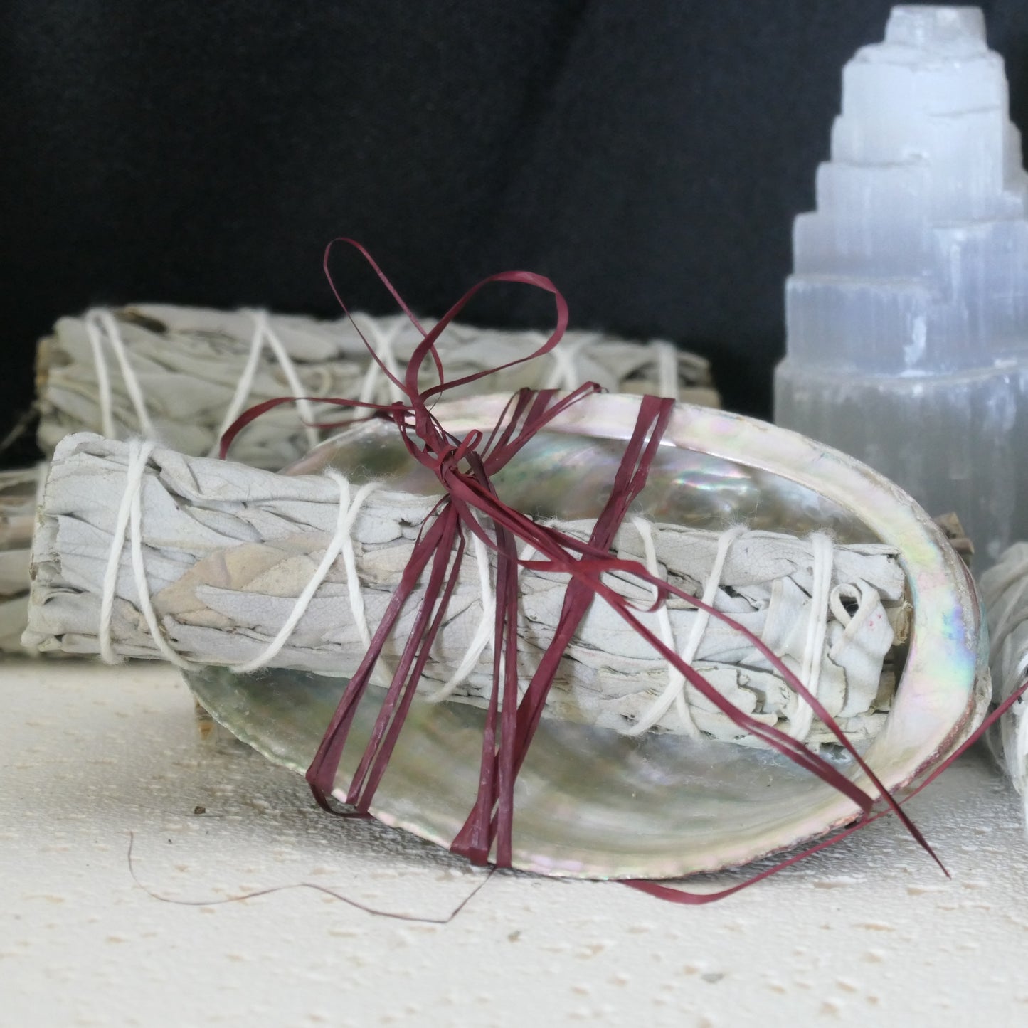 White Sage (mini) and Abalone Shell Combo