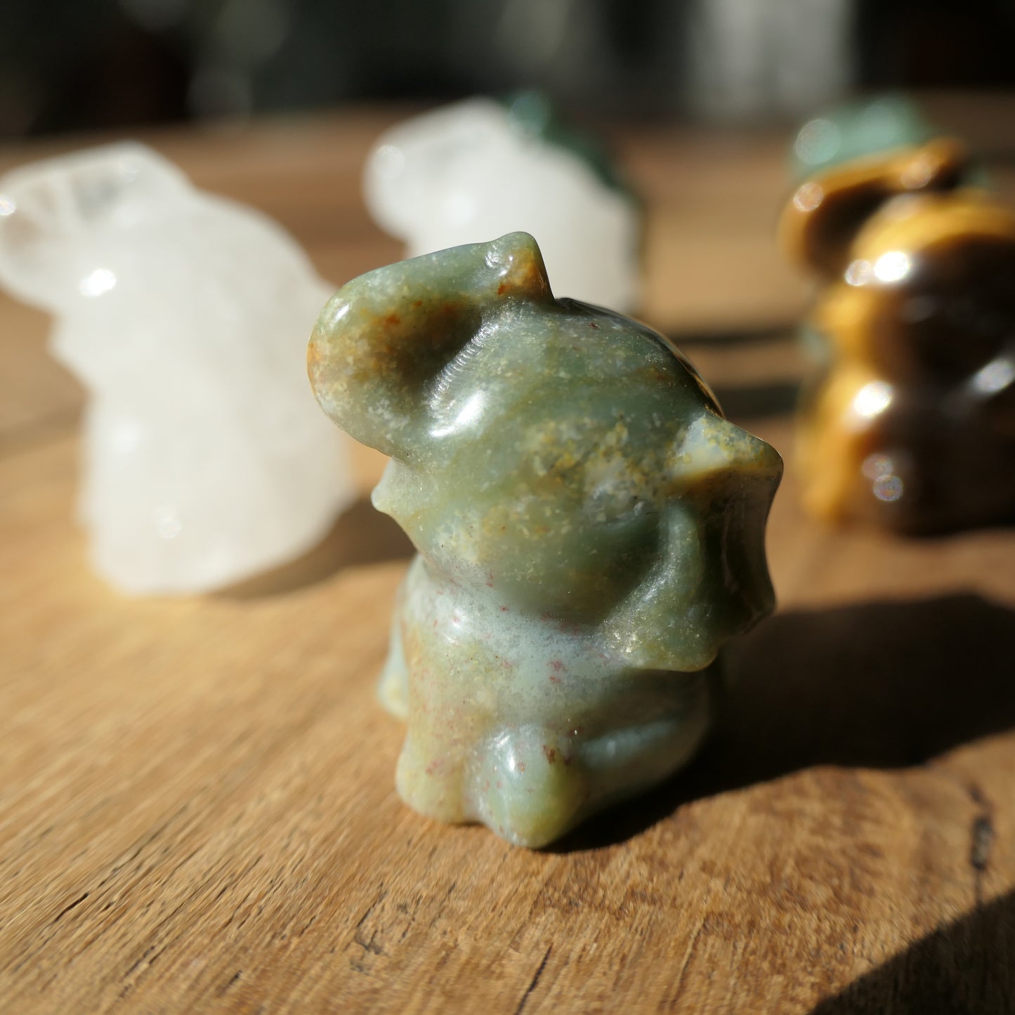 Happy Elephant Carvings