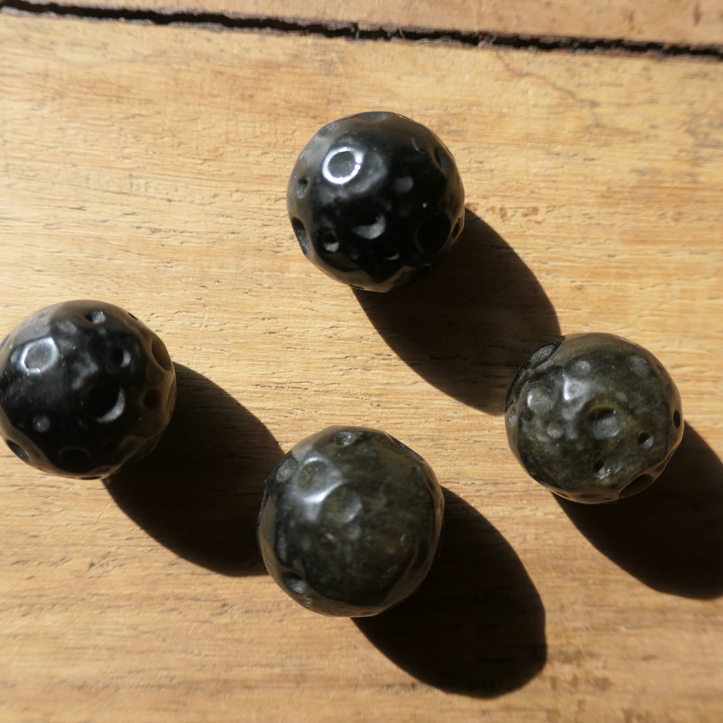 Gold Sheen Obsidian Full Moons
