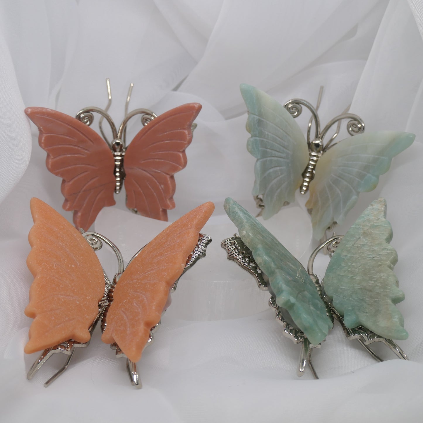 Orange Aventurine crystal wing butterfly