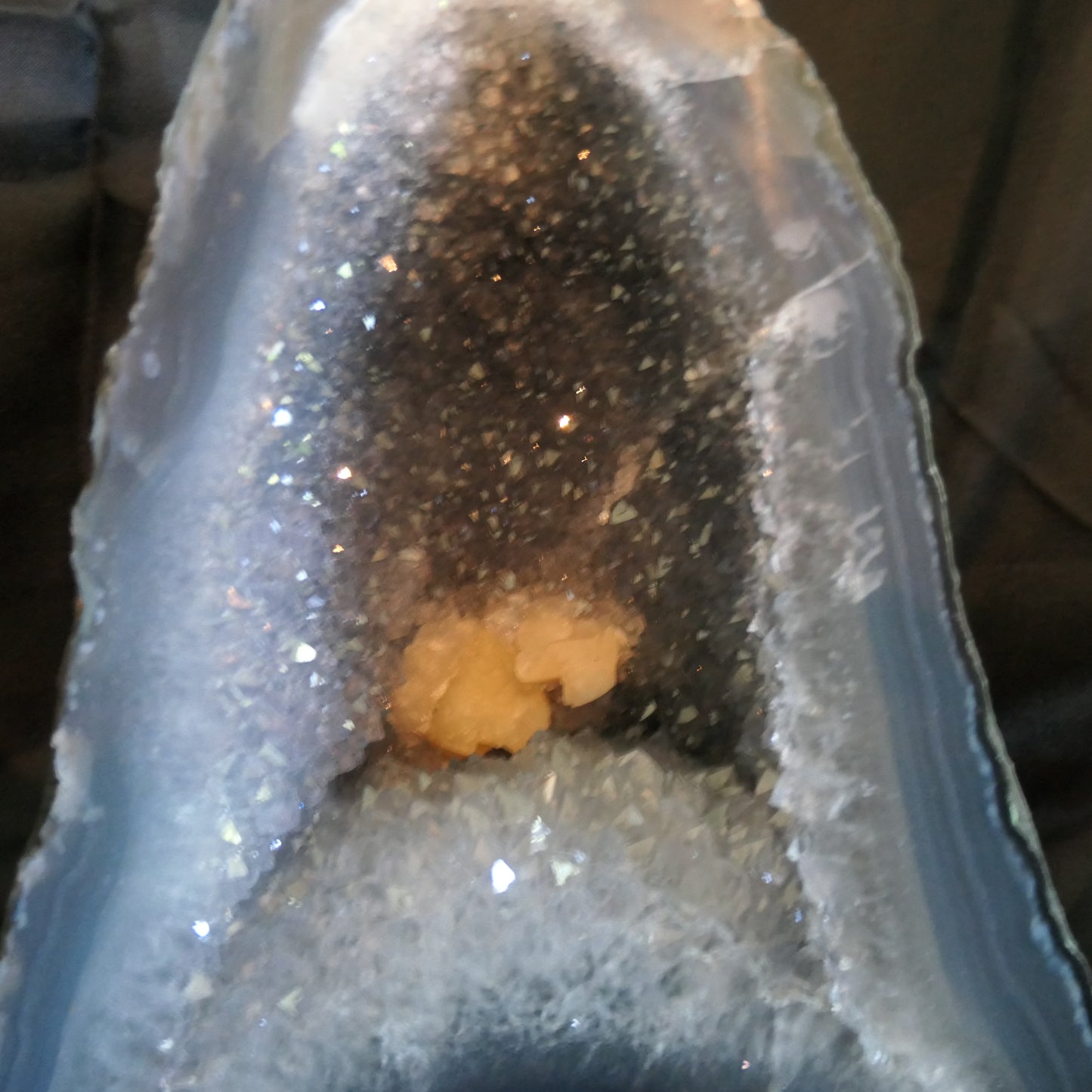 Amethyst Cave with Calcite Inclusion