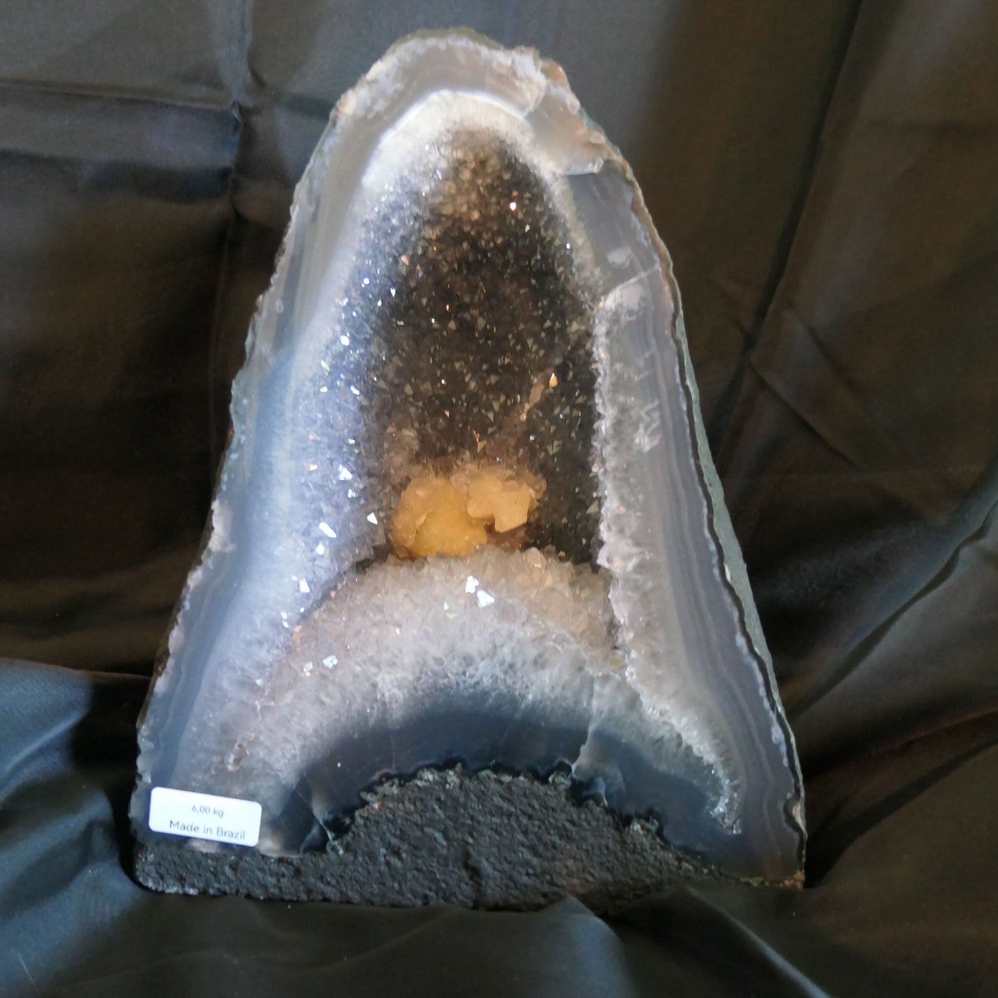 Amethyst Cave with Calcite Inclusion