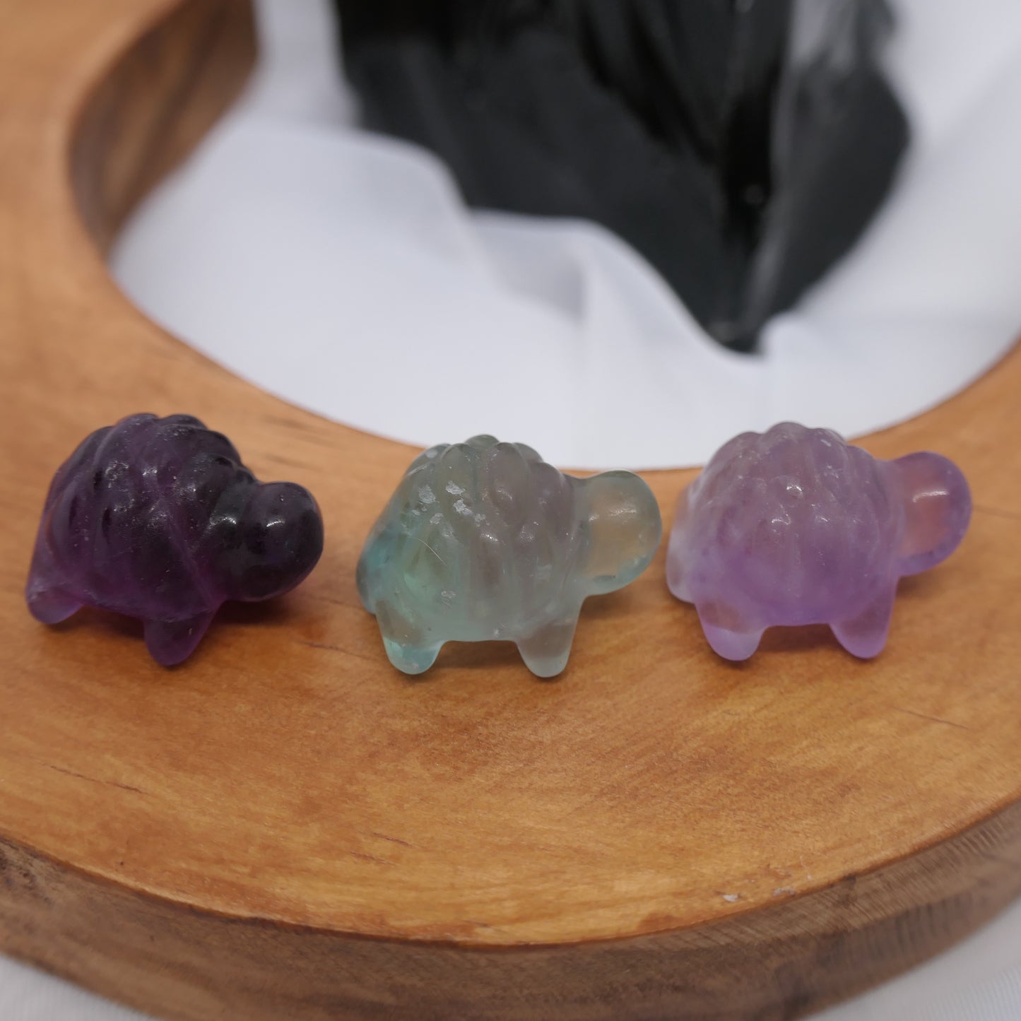 Mini Fluorite Carving Turtle