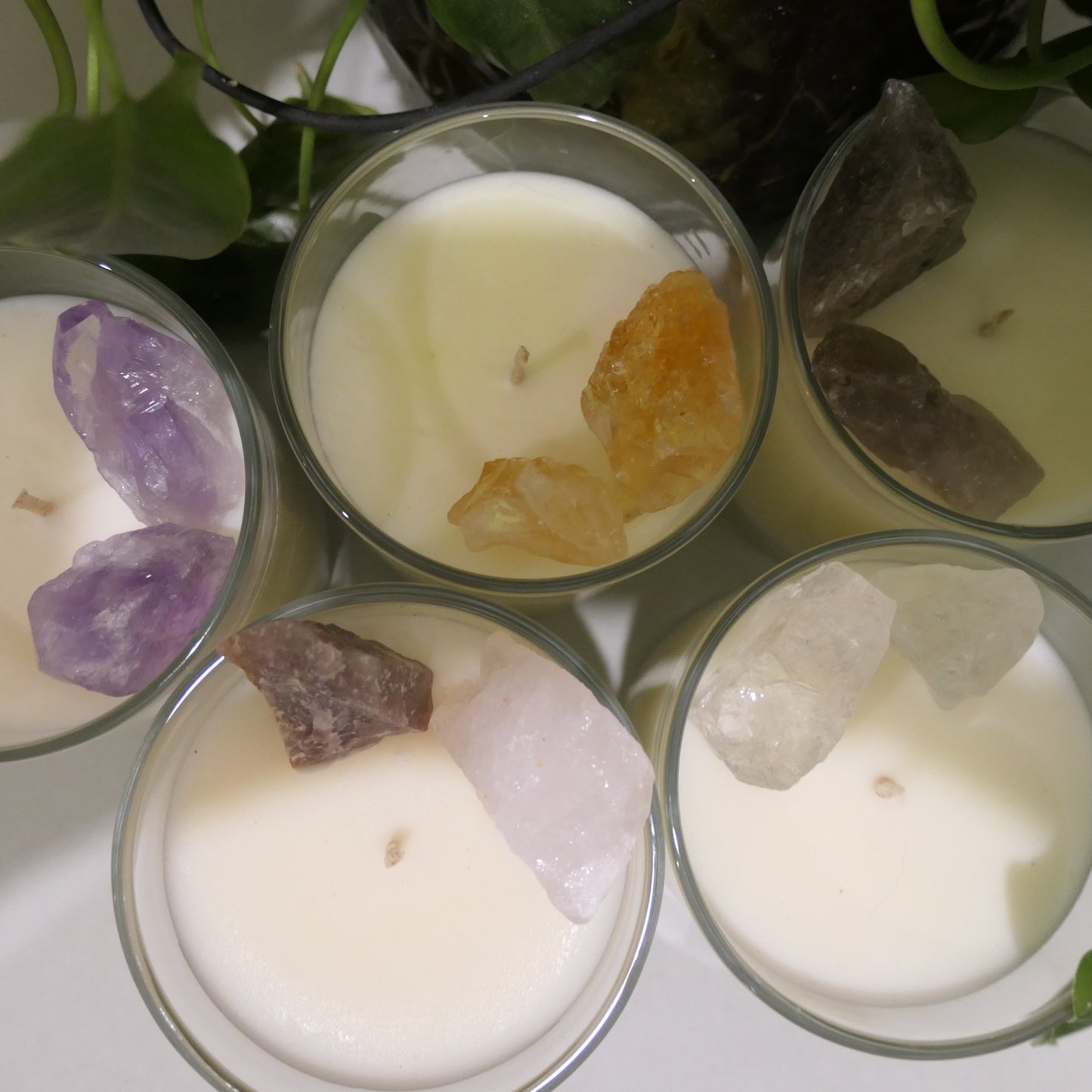 Loved- Rose Quartz and Manganite Candle with Loved Meditation
