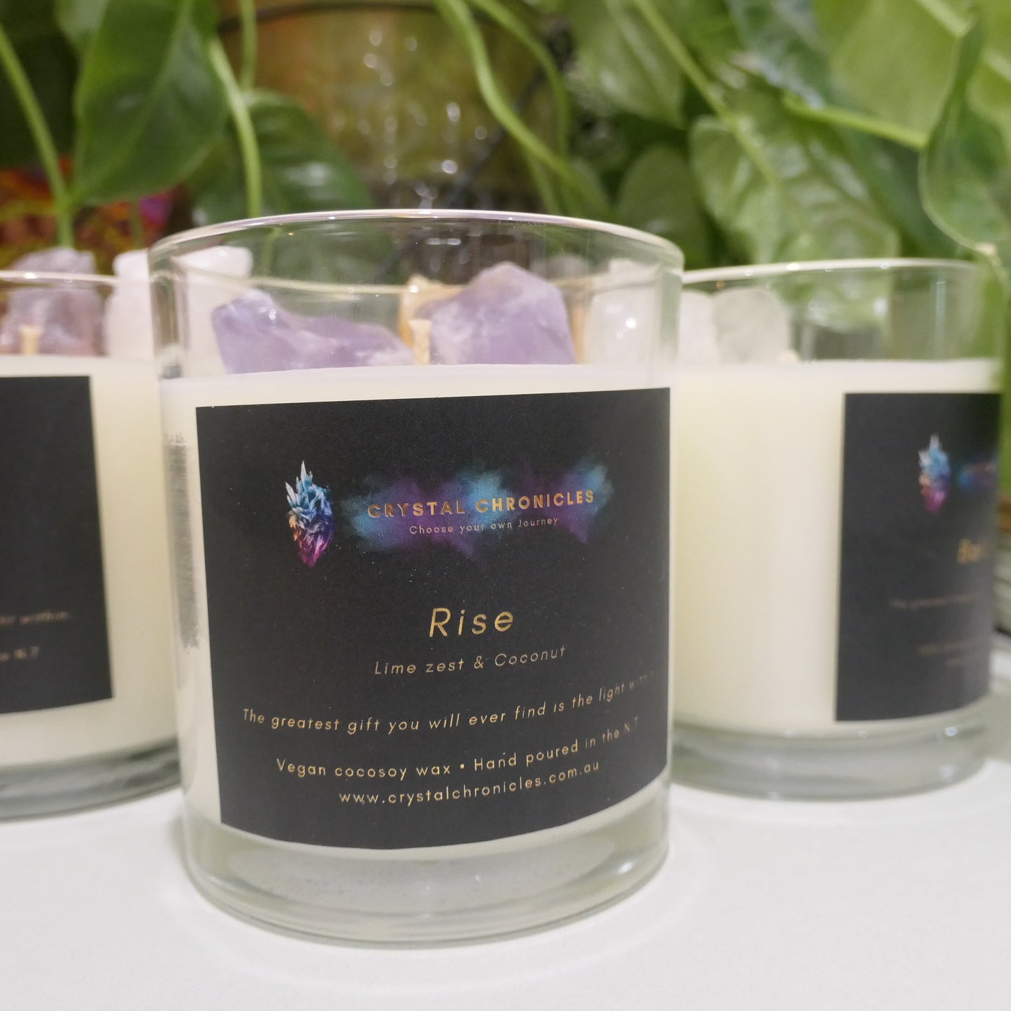 Rise- Amethys Candle with Rise Meditation