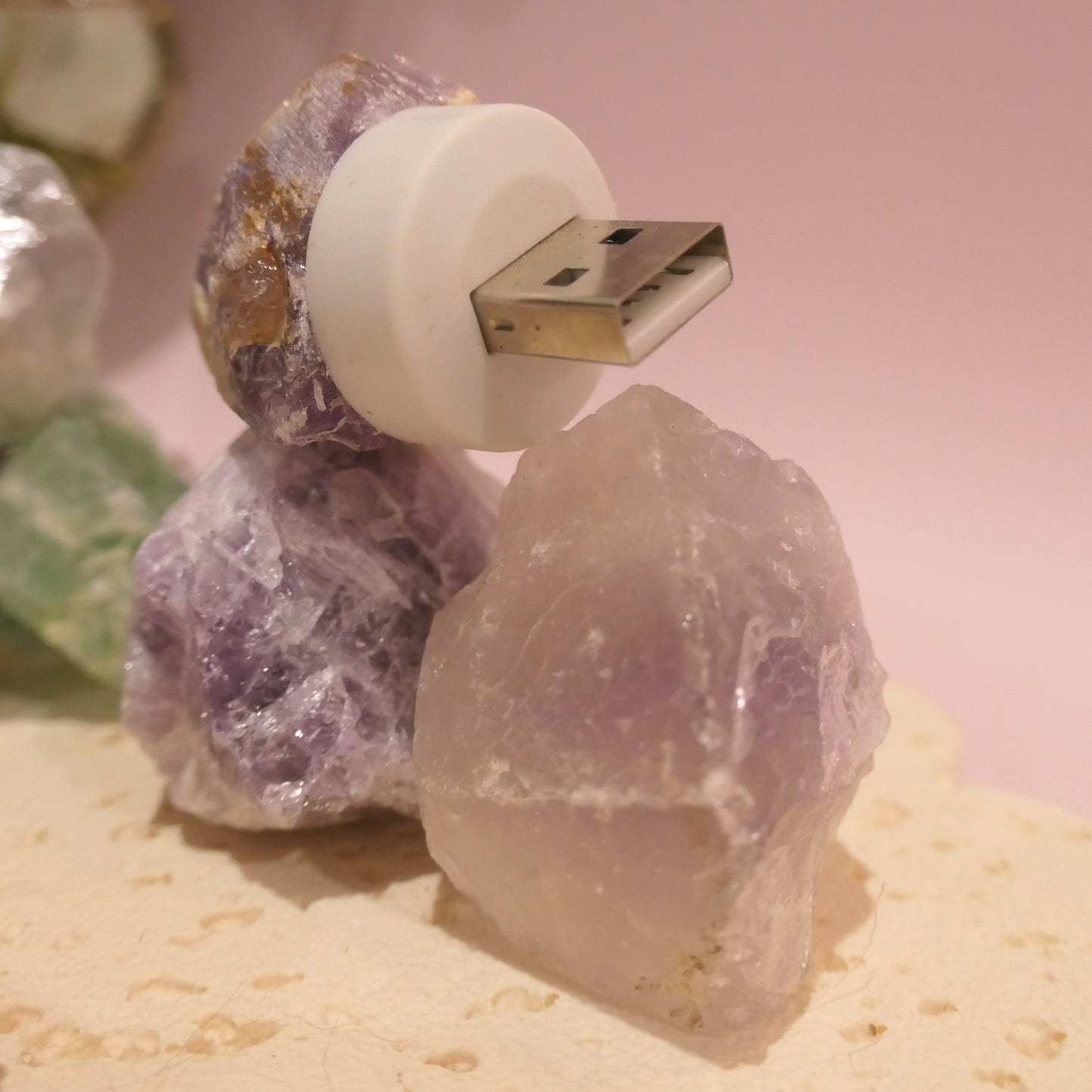 Raw Stone USB Light