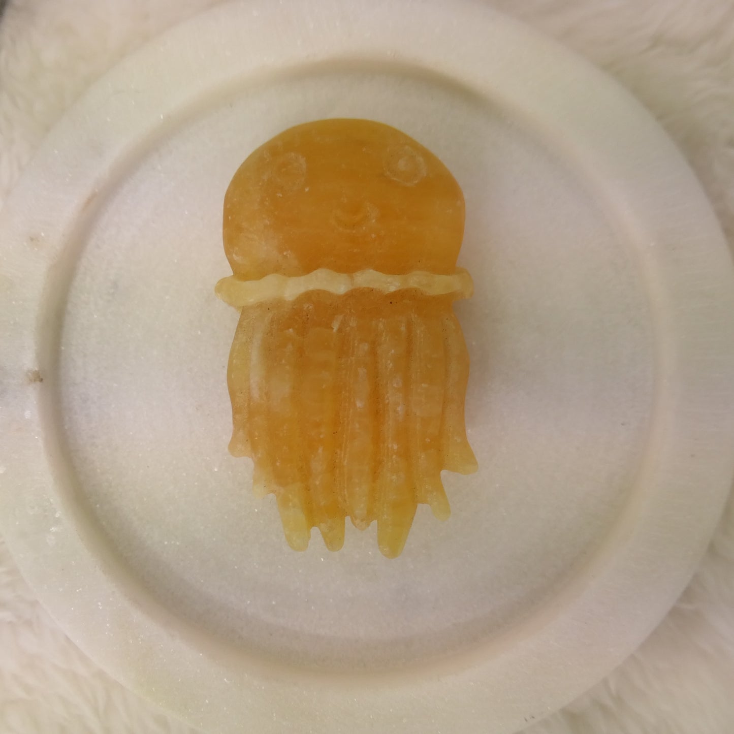 Orange Calcite Jelly Fish