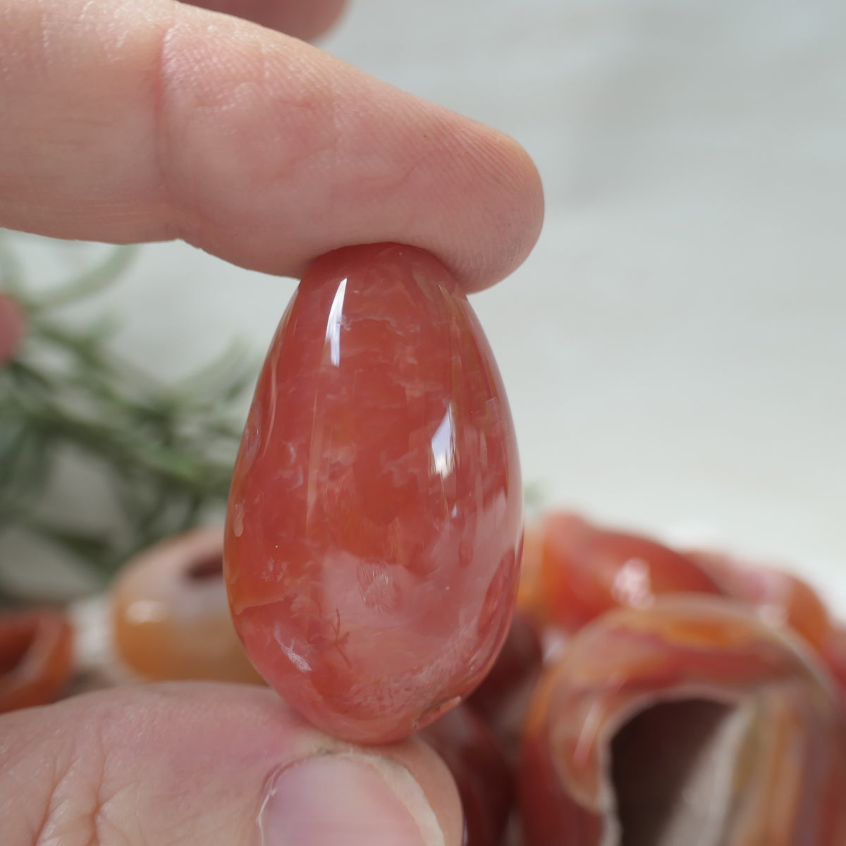 Carnelian Druzy Egg 11