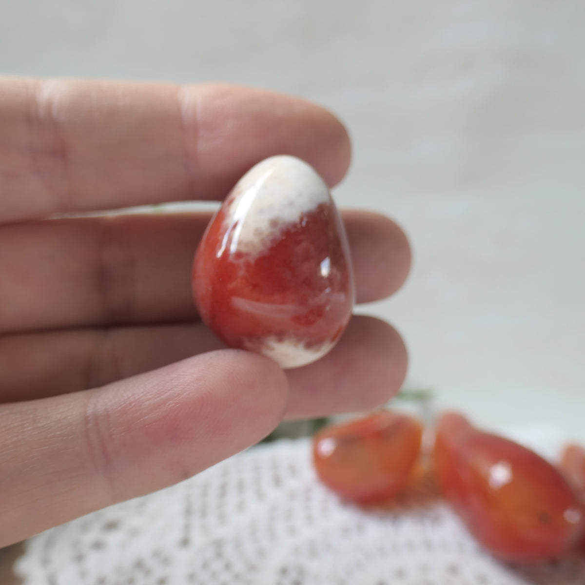 Carnelian Druzy Egg 5