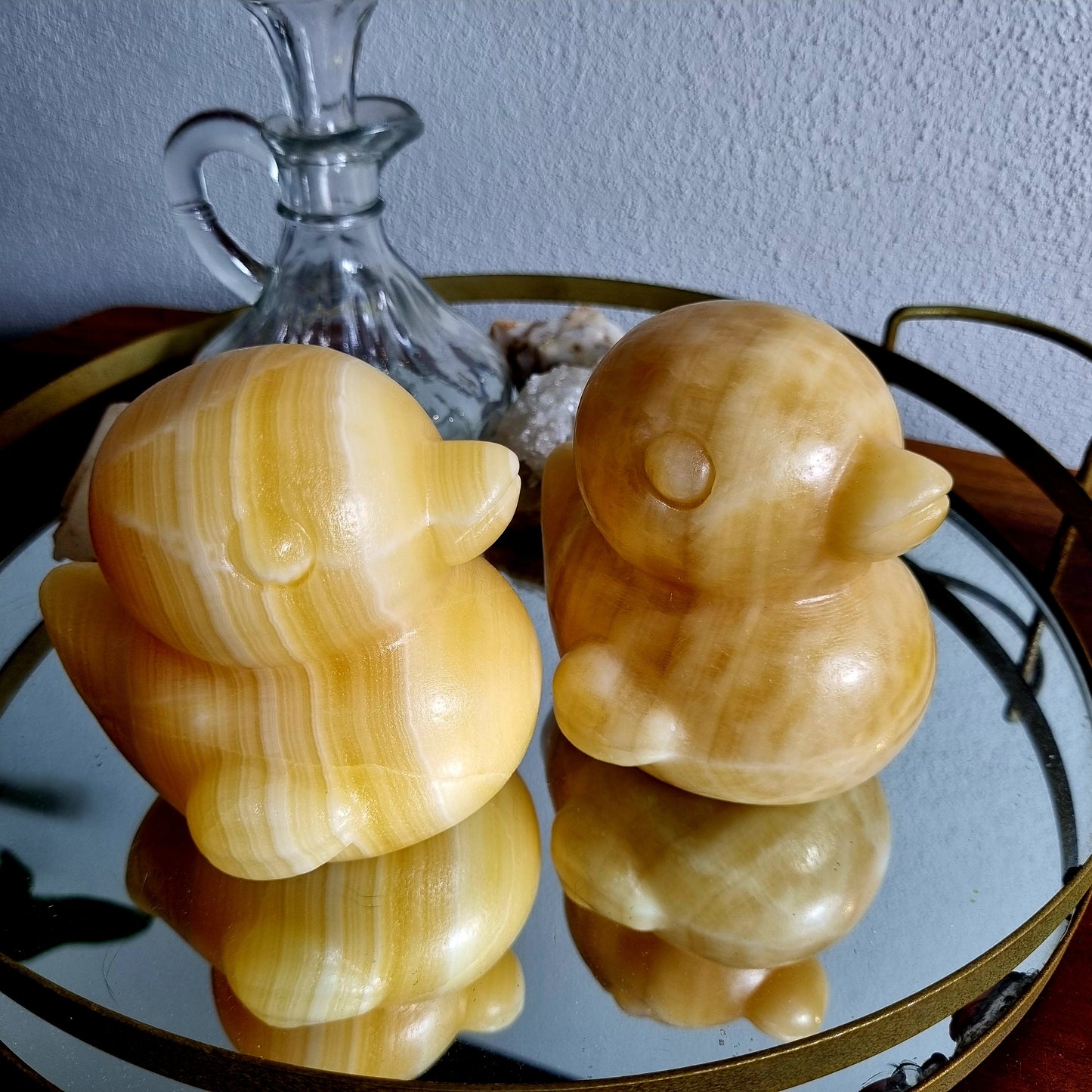 Orange Calcite Duck