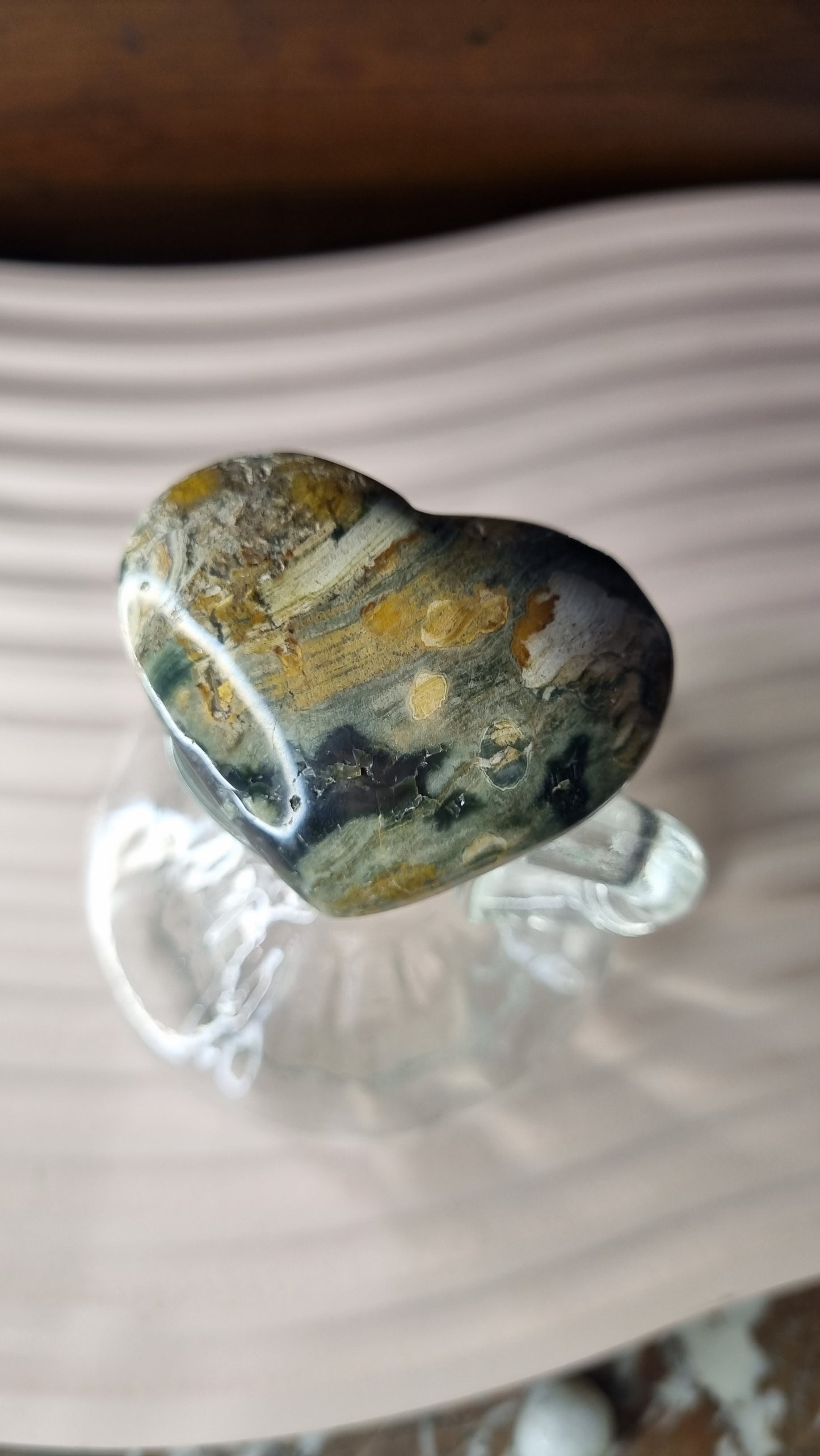 Ocean Jasper Heart Small #5