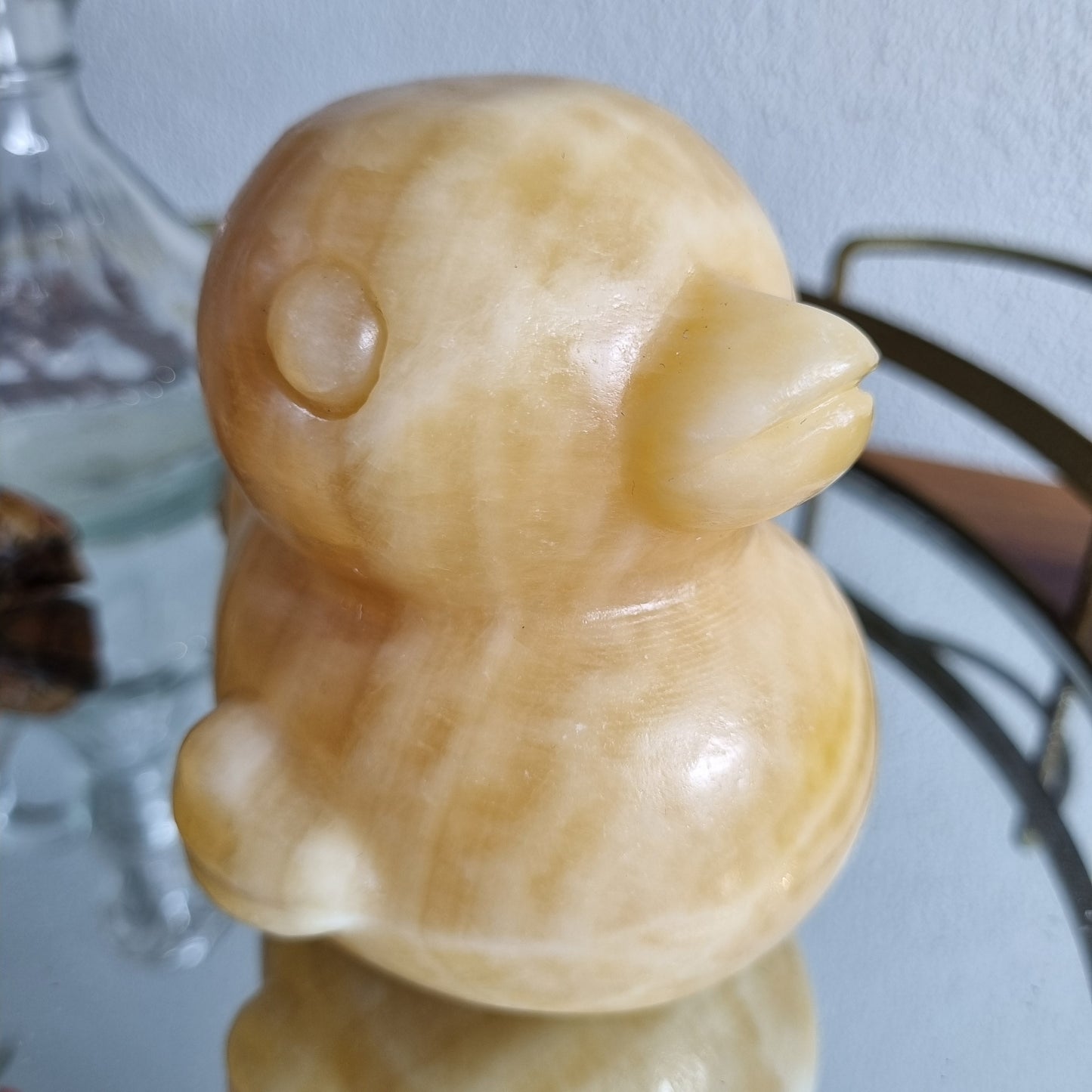 Orange Calcite Duck