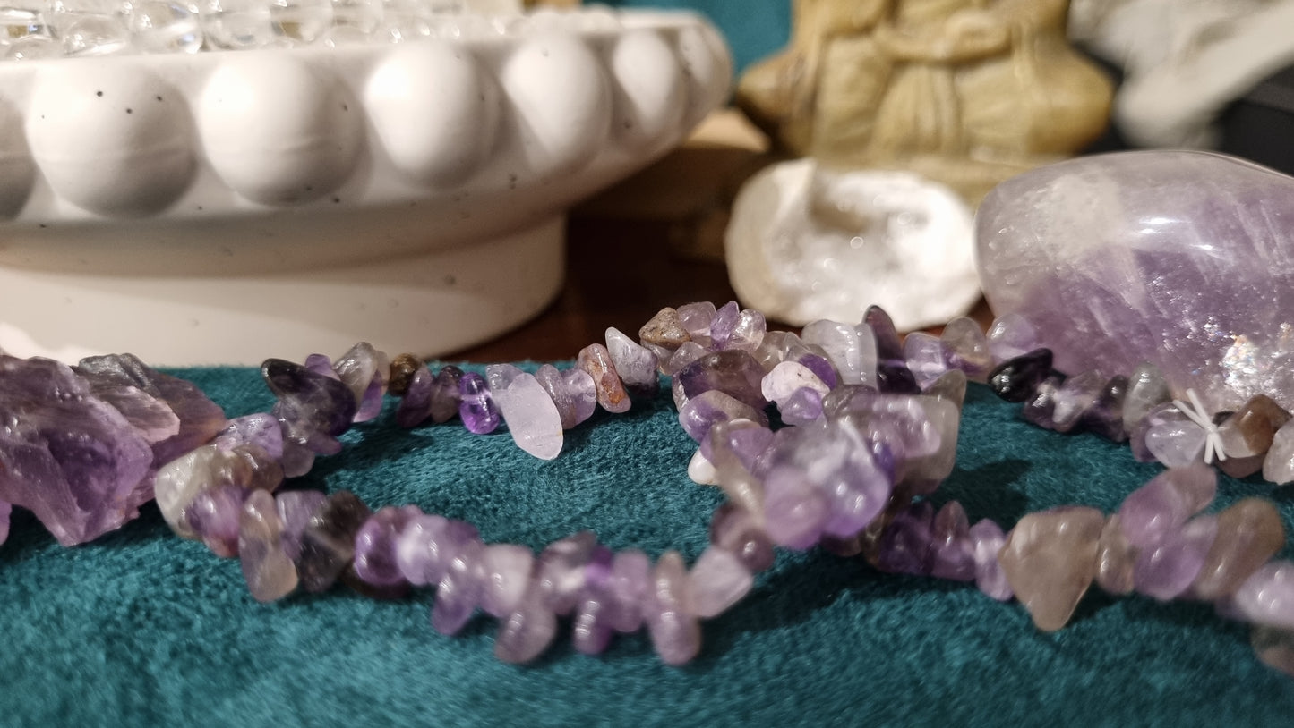 Amethyst Chip Bracelet