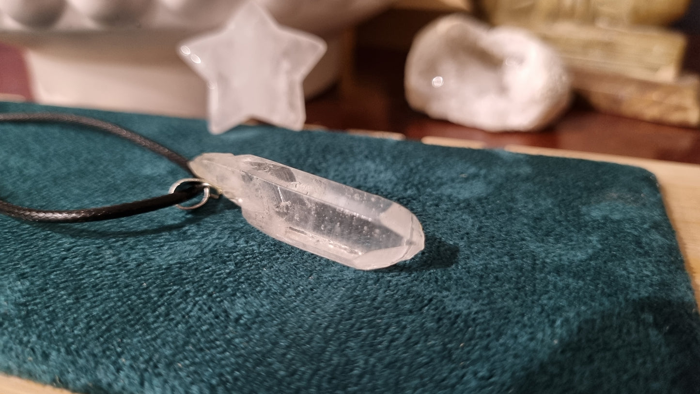 Clear Quartz point necklace