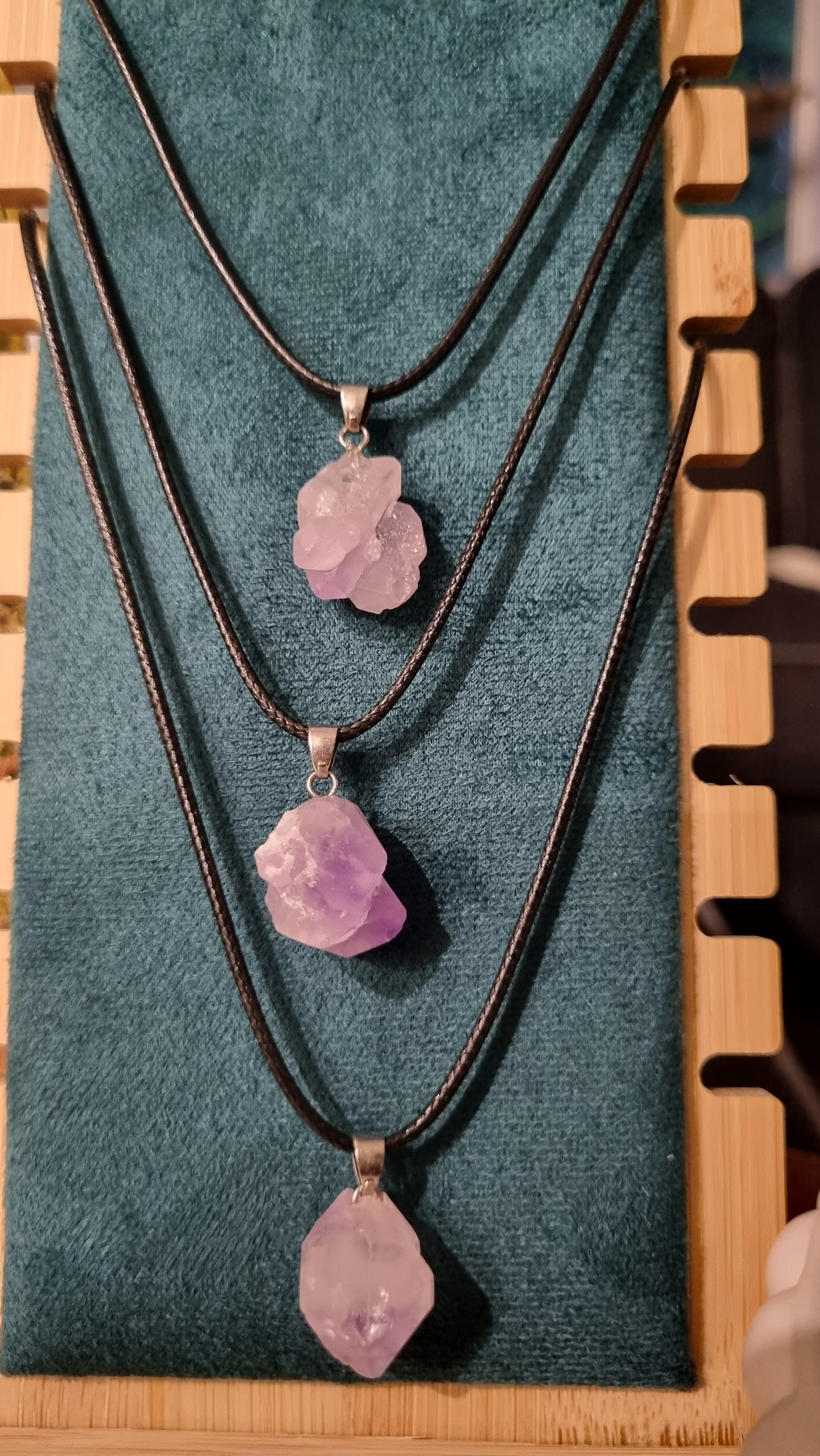 Popcorn amethyst necklace