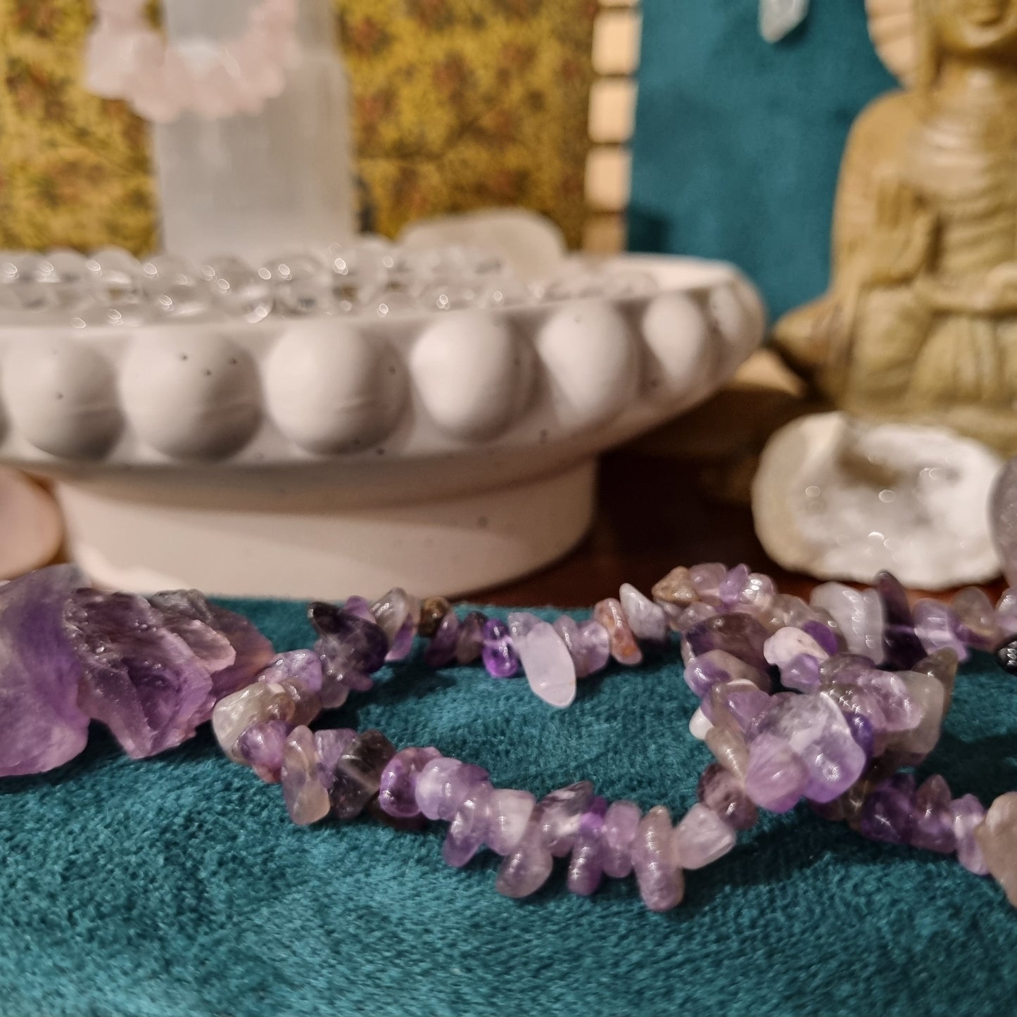 Amethyst Chip Bracelet