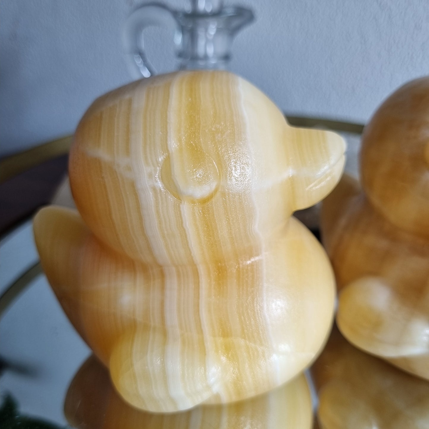 Orange Calcite Duck