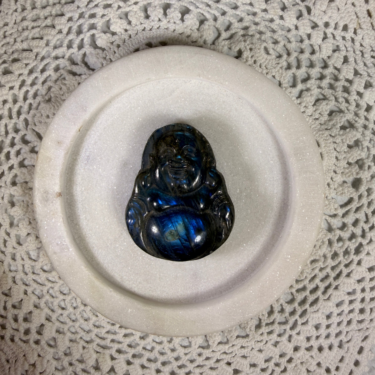 Labradorite Buddha