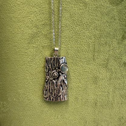 Labradorite Snail Necklace