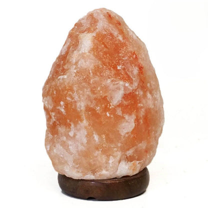 2-3kg Natural Shaped Himalayan Salt Lamp – Timber Base (12V – 12W) Energy Efficient