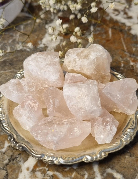 Rose Quartz Rough - small/ light