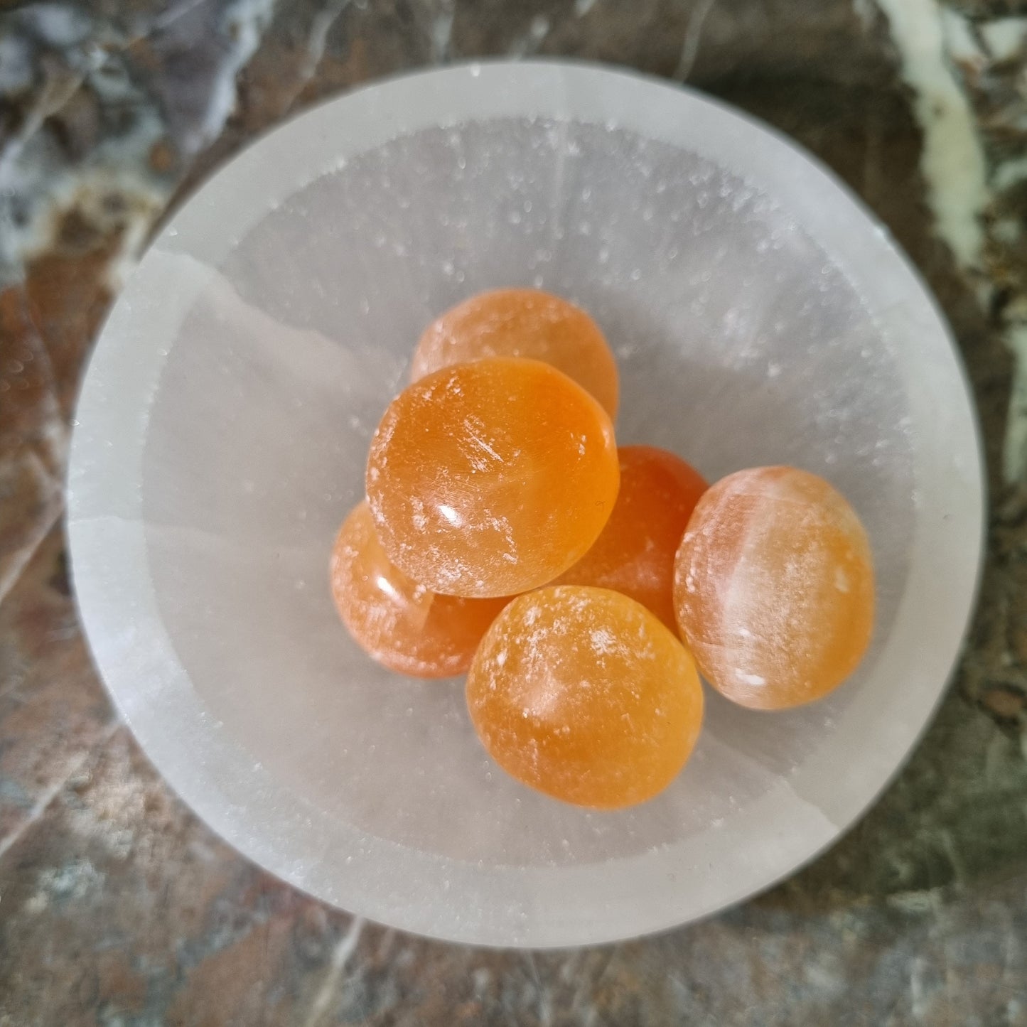 Peach Selenite Tumbled Stone