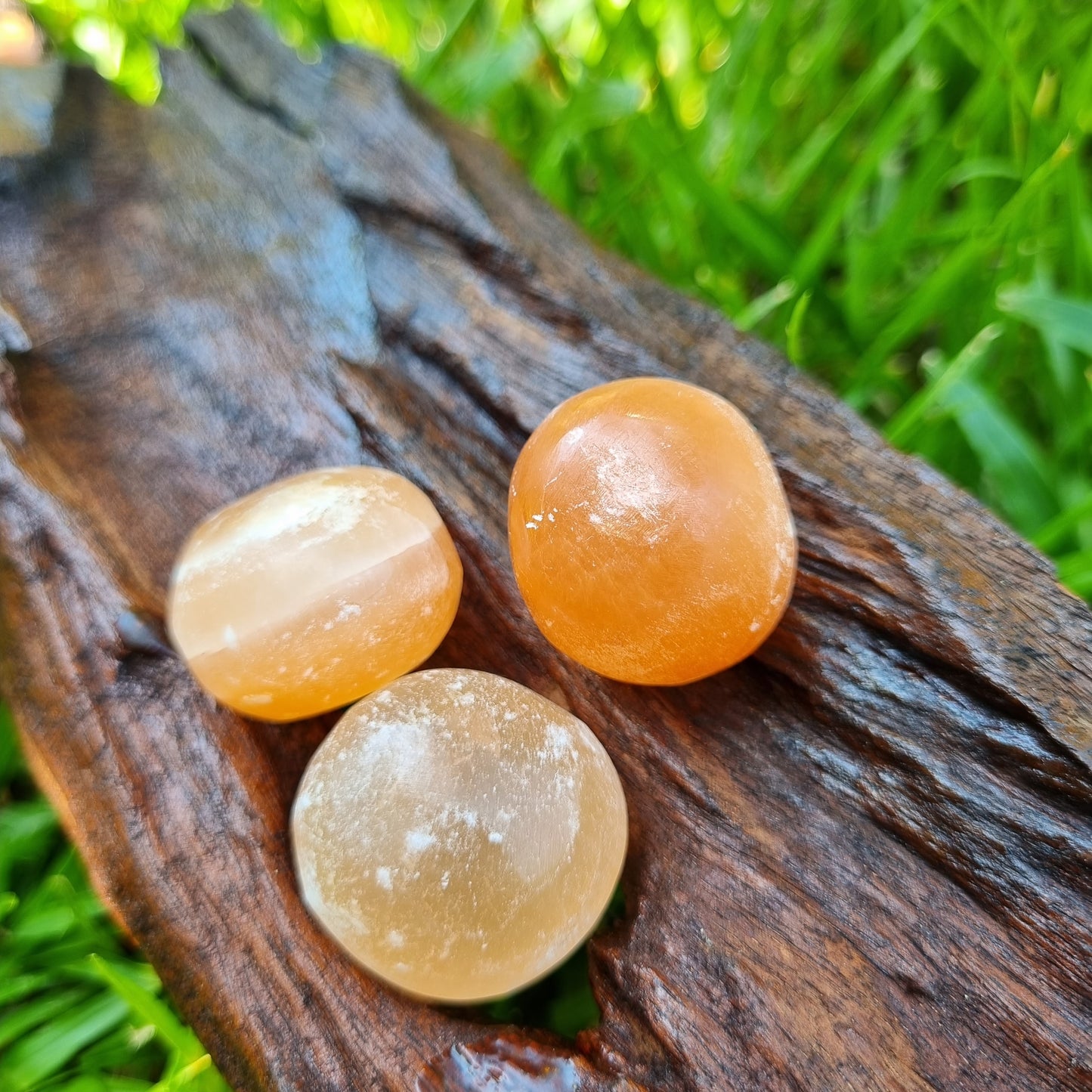 Peach Selenite Tumbled Stone